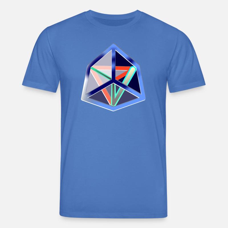 Geometrischer Move (Icy Cube) - Stanley/Stella Unisex Bio-T-Shirt CREATOR  - Achtsames Blau