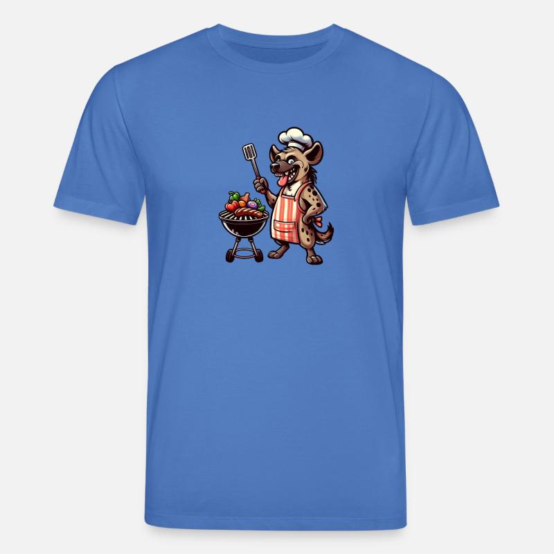 Sommer BBQ mit Chef-Hyäne - Stanley/Stella Unisex Bio-T-Shirt CREATOR  - Achtsames Blau