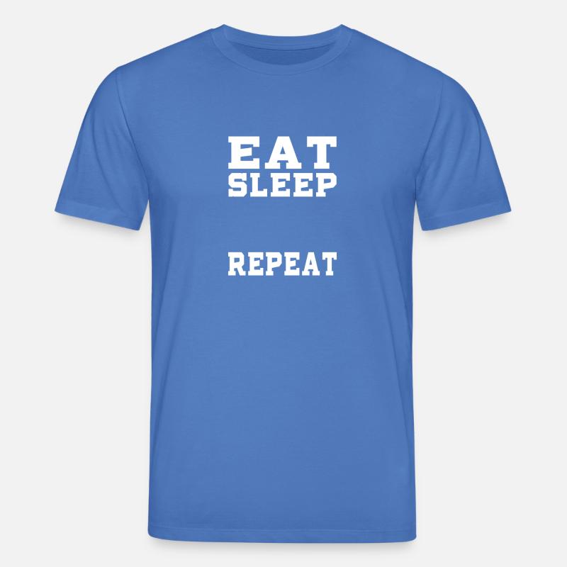 EAT SLEEP REPEAT - Stanley/Stella Unisex Bio-T-Shirt CREATOR  - Achtsames Blau