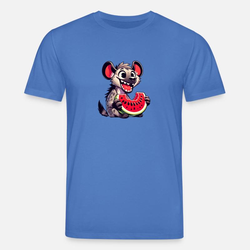 Hyäne mit Wassermelone Sommermotiv - Stanley/Stella Unisex Bio-T-Shirt CREATOR - Achtsames Blau