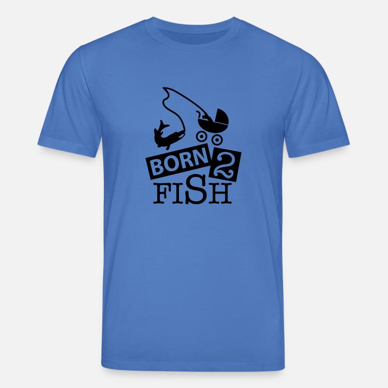 born_2_fish_co1 - T-shirt bio CREATOR Stanley/Stella Unisexe - bleu attentif