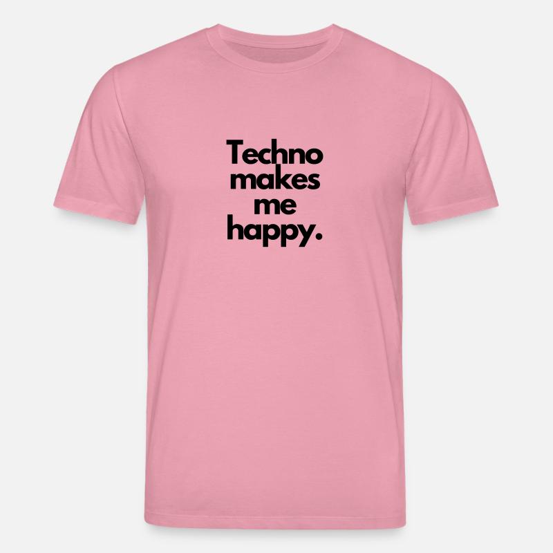 Techno makes me happy - Stanley/Stella Unisex Bio-T-Shirt CREATOR - Lila Traum
