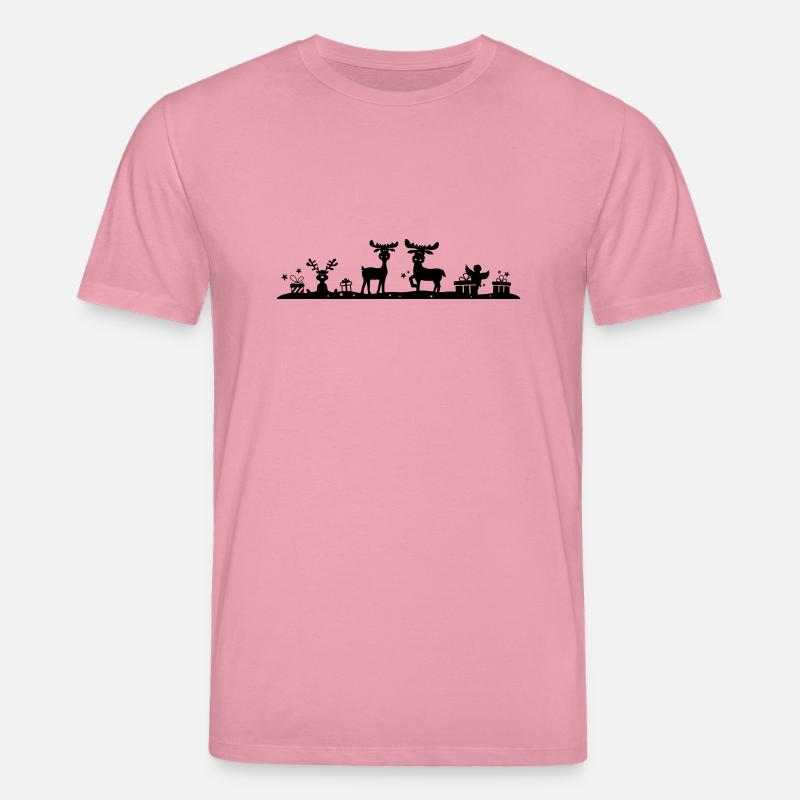 Weihnachten - Elche Wald - Stanley/Stella Unisex Bio-T-Shirt CREATOR  - Lila Traum