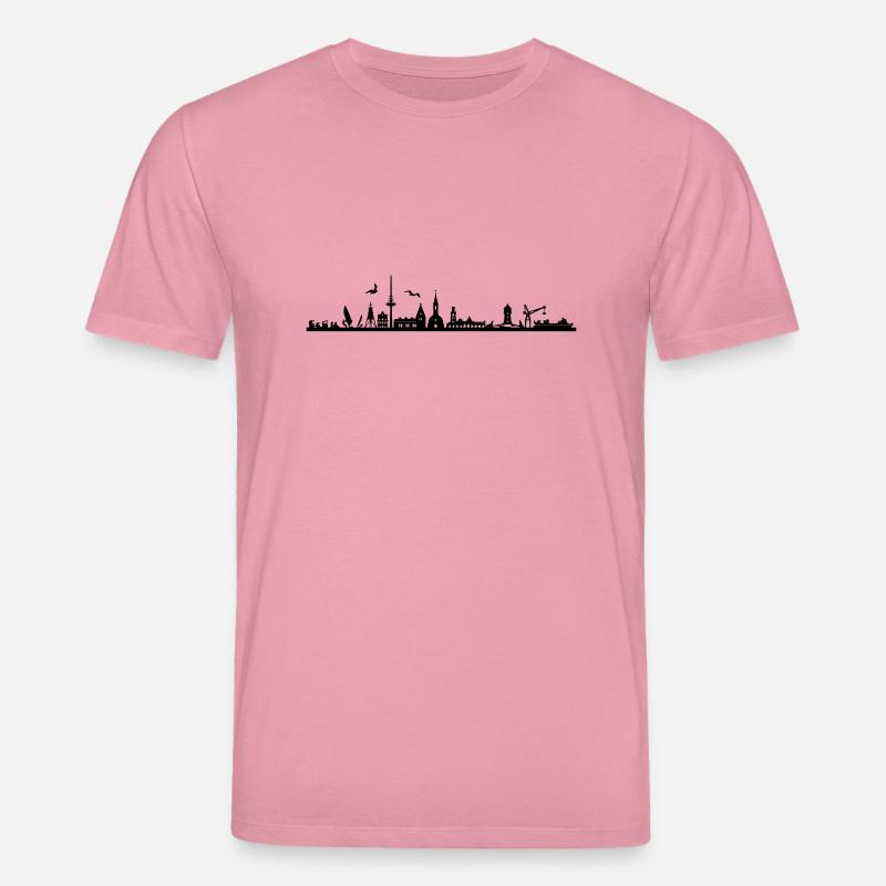 Skyline - Cuxhaven - Stanley/Stella Unisex Bio-T-Shirt CREATOR  - Lila Traum