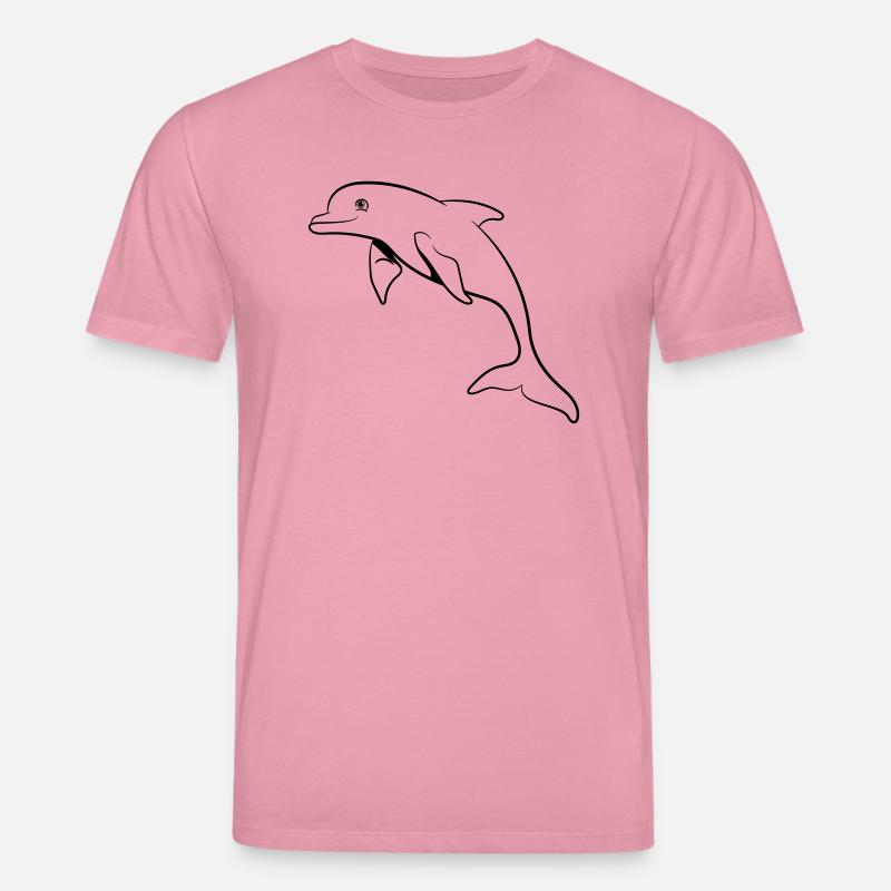 delfin süss springen - Stanley/Stella Unisex Bio-T-Shirt CREATOR  - Lila Traum