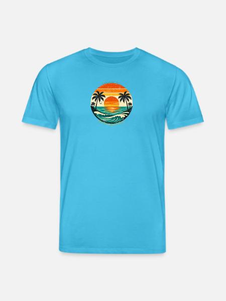 Endless Summer: Sea, Sun & Vibes - Stanley/Stella CREATOR Unisex Organic T-Shirt - aqua blue