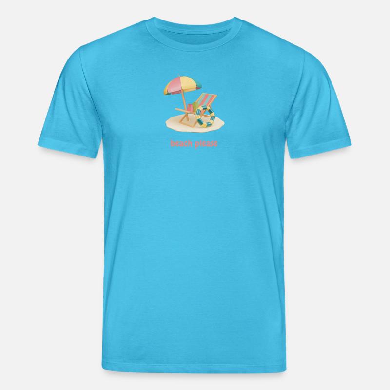 Beach please - Stanley/Stella Unisex Bio-T-Shirt CREATOR  - Aquablau