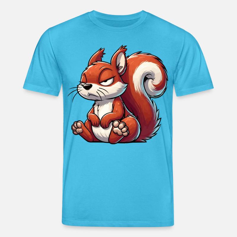 Eichhörnchen Eichhorn Eichhörnchenliebhaber Nager - Stanley/Stella Unisex Bio-T-Shirt CREATOR  - Aquablau