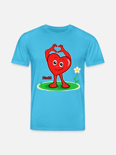 Mucki Love-Vibes - Stanley/Stella Unisex Bio-T-Shirt CREATOR - Aquablau
