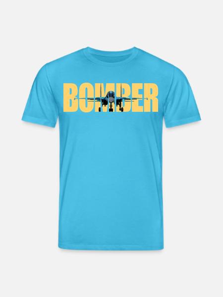Bomber Su-34 - Stanley/Stella CREATOR Unisex Organic T-Shirt - aqua blue
