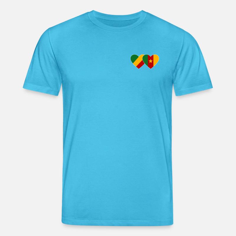 Drapeau du Congo Cameroun - T-shirt bio CREATOR Stanley/Stella Unisexe - bleu aqua