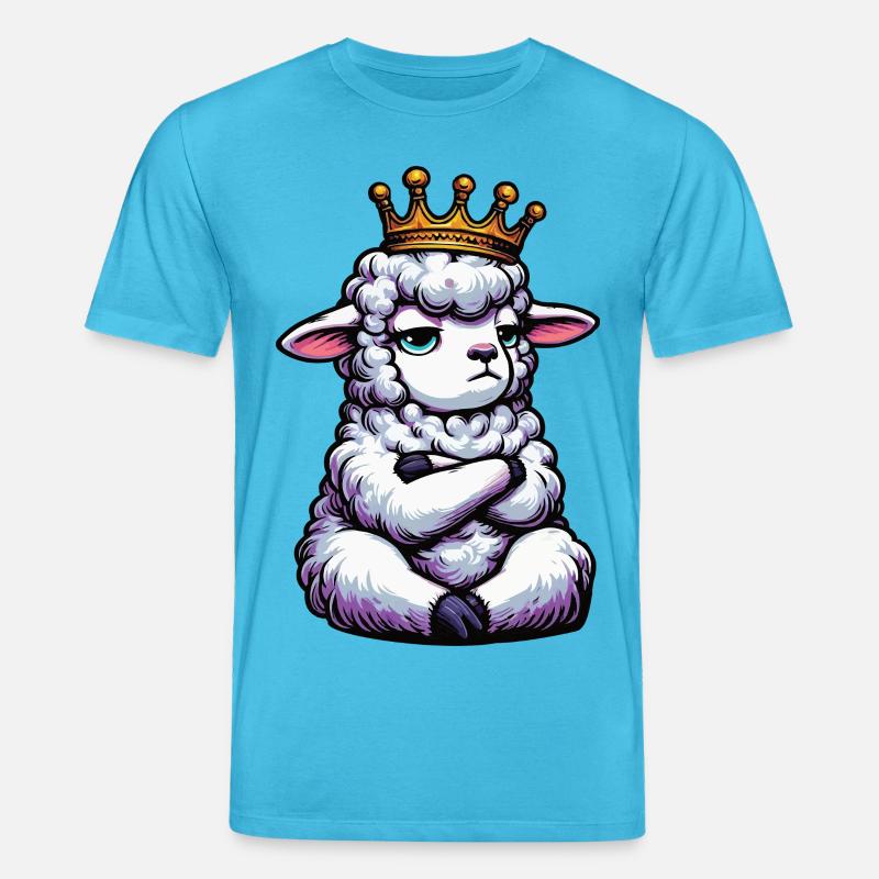 Schaf Schafe Schäfer Schafhalter Schafbock - Stanley/Stella Unisex Bio-T-Shirt CREATOR  - Aquablau