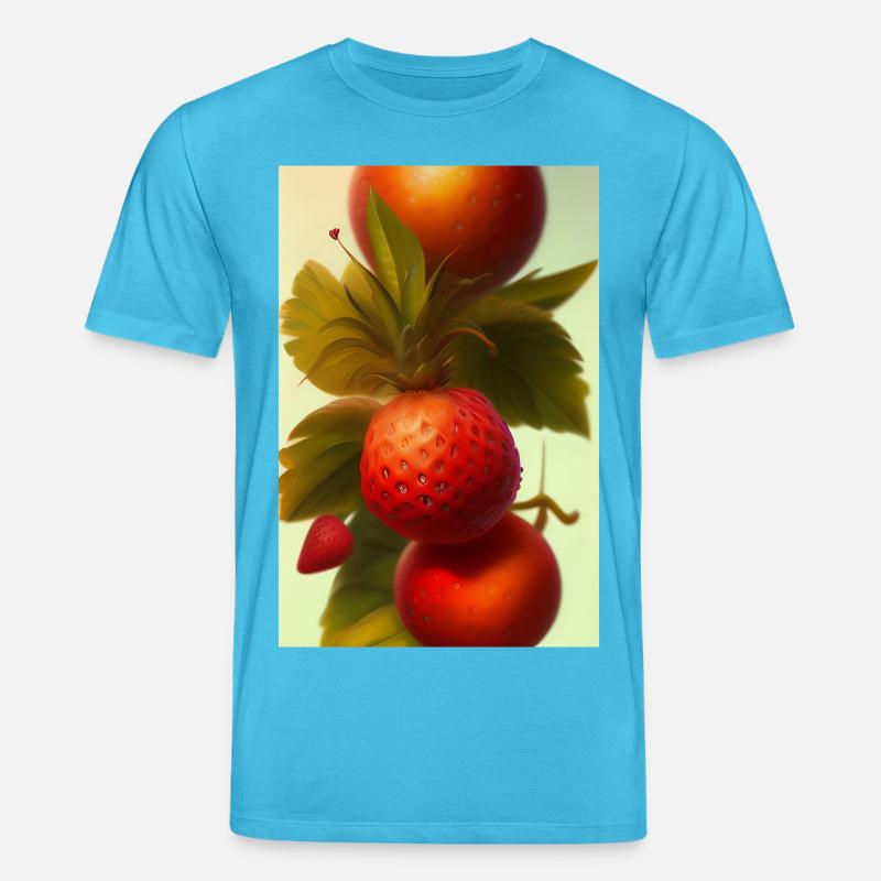 Erdbeere - Stanley/Stella Unisex Bio-T-Shirt CREATOR  - Aquablau