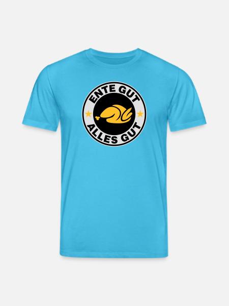 Ente gut alles gut - Stanley/Stella Unisex Bio-T-Shirt CREATOR  - Aquablau