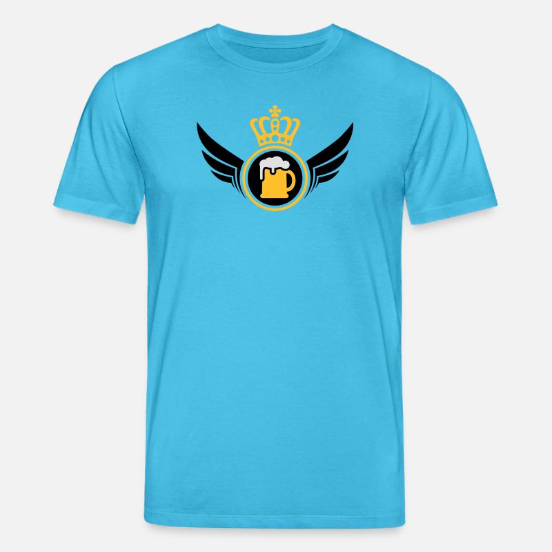 Bier König - Stanley/Stella Unisex Bio-T-Shirt CREATOR  - Aquablau