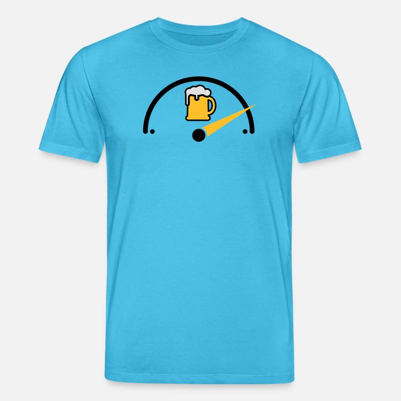 Bier voll - Stanley/Stella Unisex Bio-T-Shirt CREATOR  - Aquablau