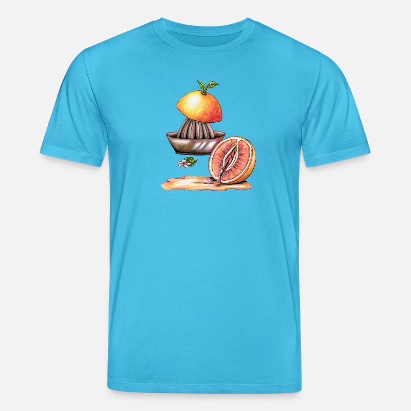 Vulva Grapefruit - Stanley/Stella Unisex Bio-T-Shirt CREATOR  - Aquablau