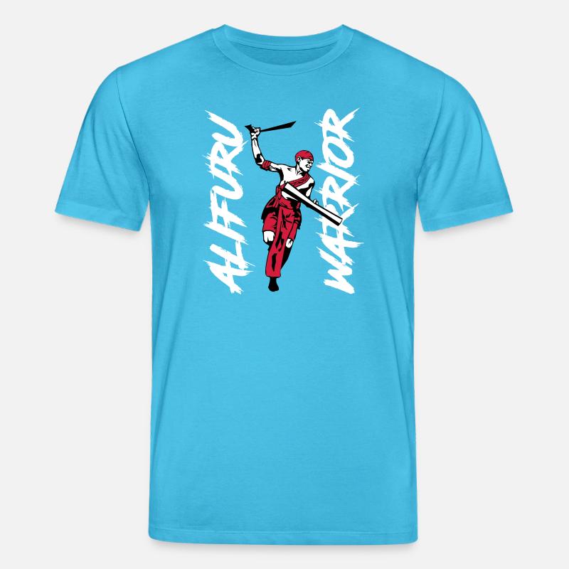 Alifuru Warrior Man - Stanley/Stella Unisex Bio-T-Shirt CREATOR  - Aquablau