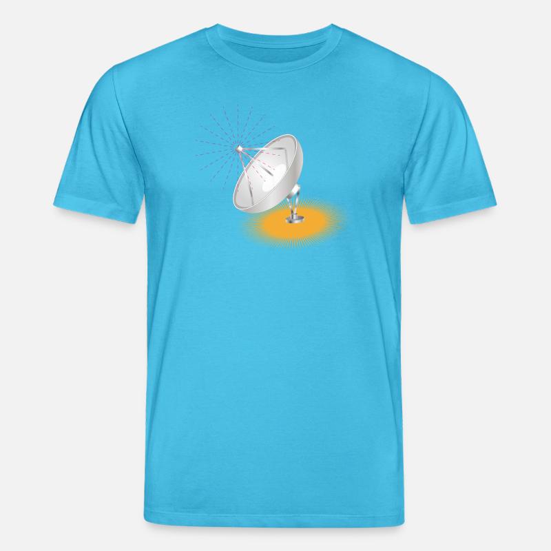 L’antenne parabolique, élément de conception - T-shirt bio CREATOR Stanley/Stella Unisexe - bleu aqua