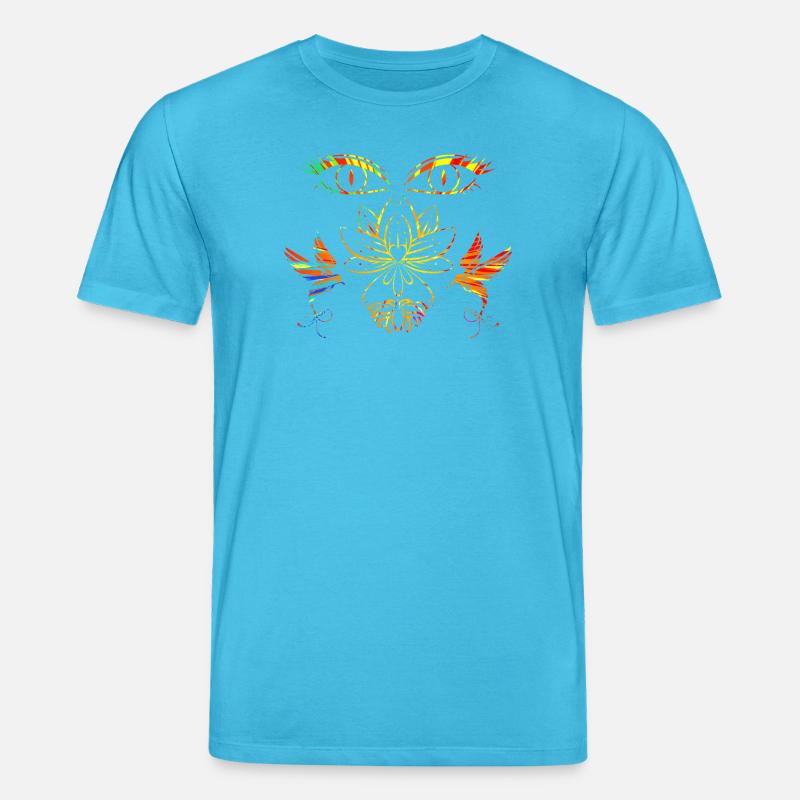 Zen-Gesicht - Stanley/Stella Unisex Bio-T-Shirt CREATOR  - Aquablau