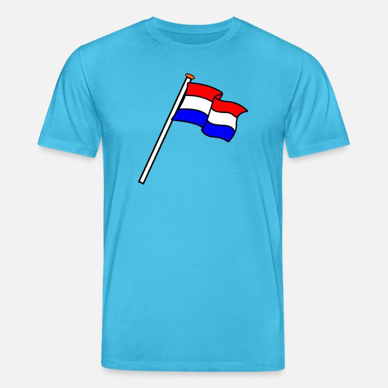 Drapeau Pays-Bas Drapeaux NL - T-shirt bio CREATOR Stanley/Stella Unisexe - bleu aqua
