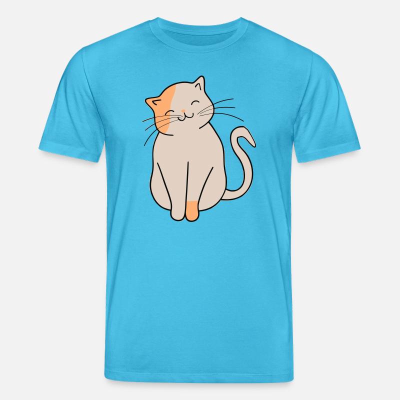 Katze - Stanley/Stella Unisex Bio-T-Shirt CREATOR  - Aquablau
