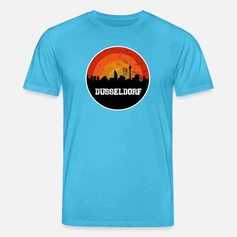 Skyline Düsseldorf - Stanley/Stella Unisex Bio-T-Shirt CREATOR  - Aquablau