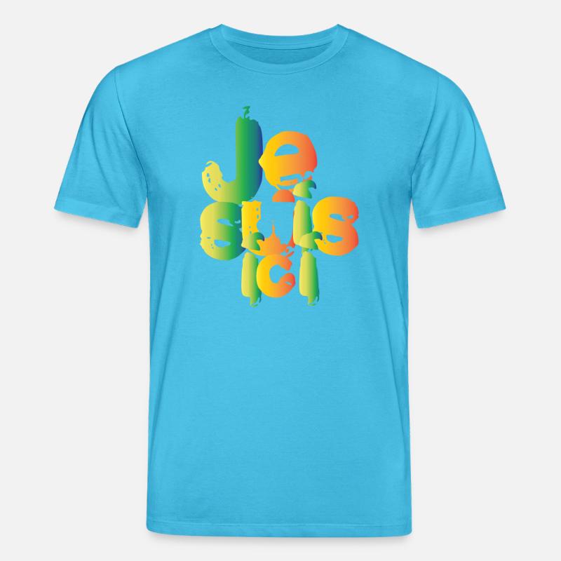Ich bin hier - Stanley/Stella Unisex Bio-T-Shirt CREATOR  - Aquablau