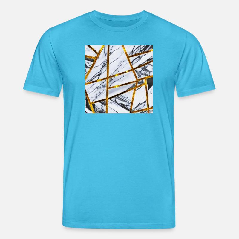 Marbre Or Blanc - T-shirt bio CREATOR Stanley/Stella Unisexe - bleu aqua