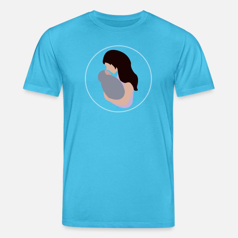 Mutter und Kind - Stanley/Stella Unisex Bio-T-Shirt CREATOR - Aquablau