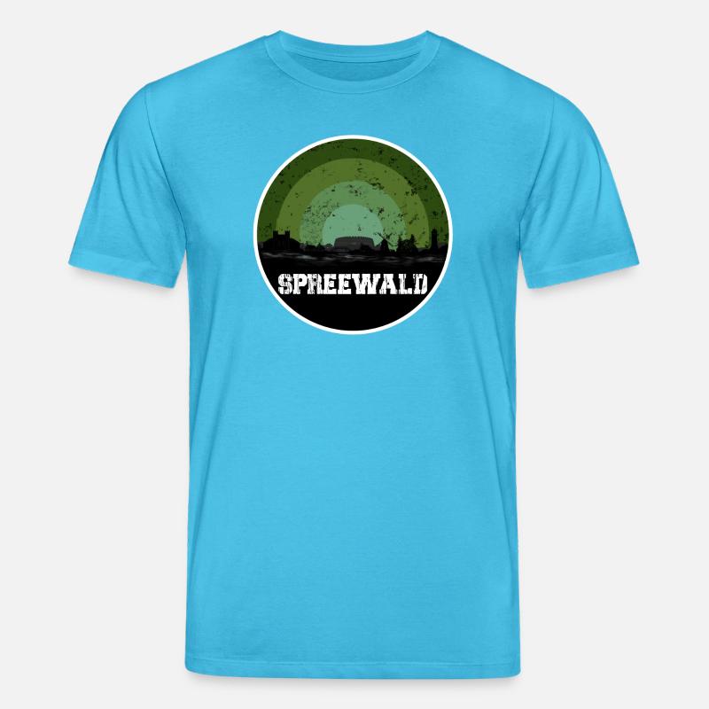 Spreewald Original Skyline - Stanley/Stella Unisex Bio-T-Shirt CREATOR  - Aquablau