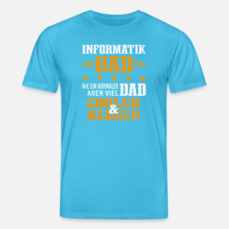 Informatiker Vater Programmierer Technik-Nerd - Stanley/Stella Unisex Bio-T-Shirt CREATOR  - Aquablau