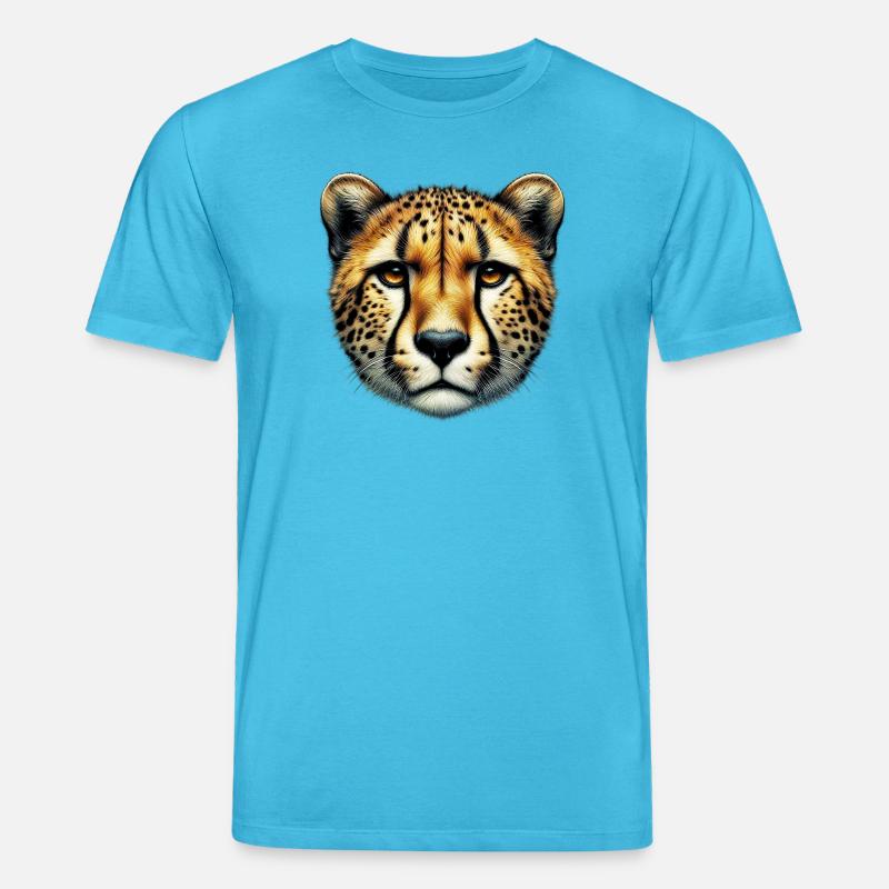 Guépard - T-shirt bio CREATOR Stanley/Stella Unisexe - bleu aqua