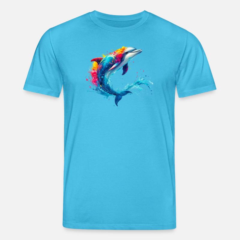 Delfin - Stanley/Stella Unisex Bio-T-Shirt CREATOR  - Aquablau