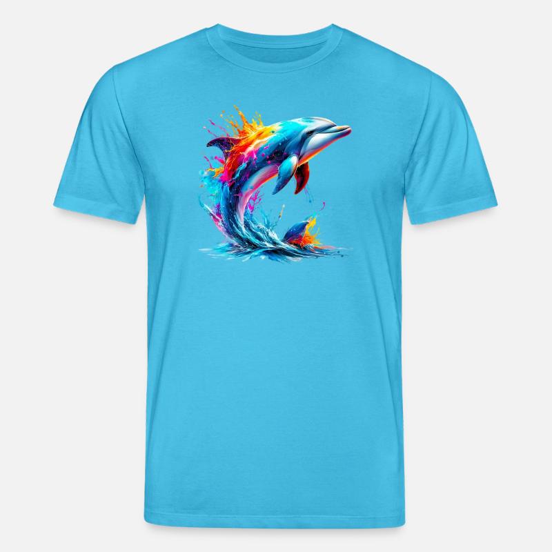 Dauphin - T-shirt bio CREATOR Stanley/Stella Unisexe - bleu aqua