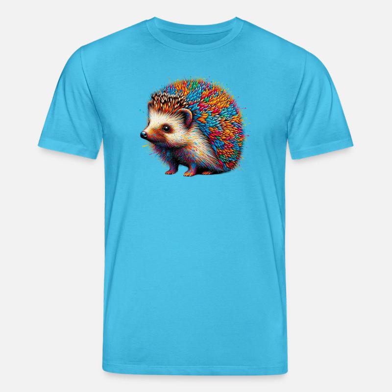 Hérisson - T-shirt bio CREATOR Stanley/Stella Unisexe - bleu aqua