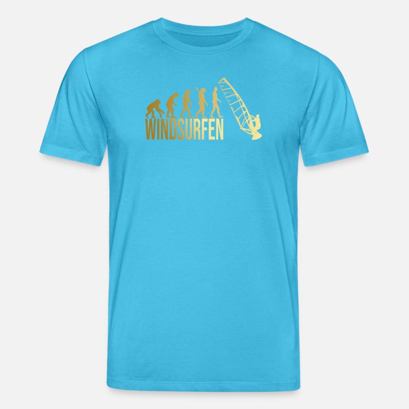 Evolution Windsurfen - Stanley/Stella Unisex Bio-T-Shirt CREATOR  - Aquablau