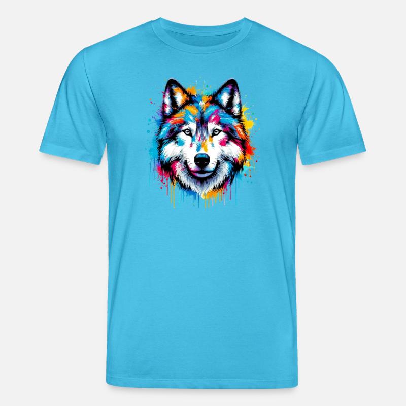 Wolf - Stanley/Stella Unisex Bio-T-Shirt CREATOR - Aquablau