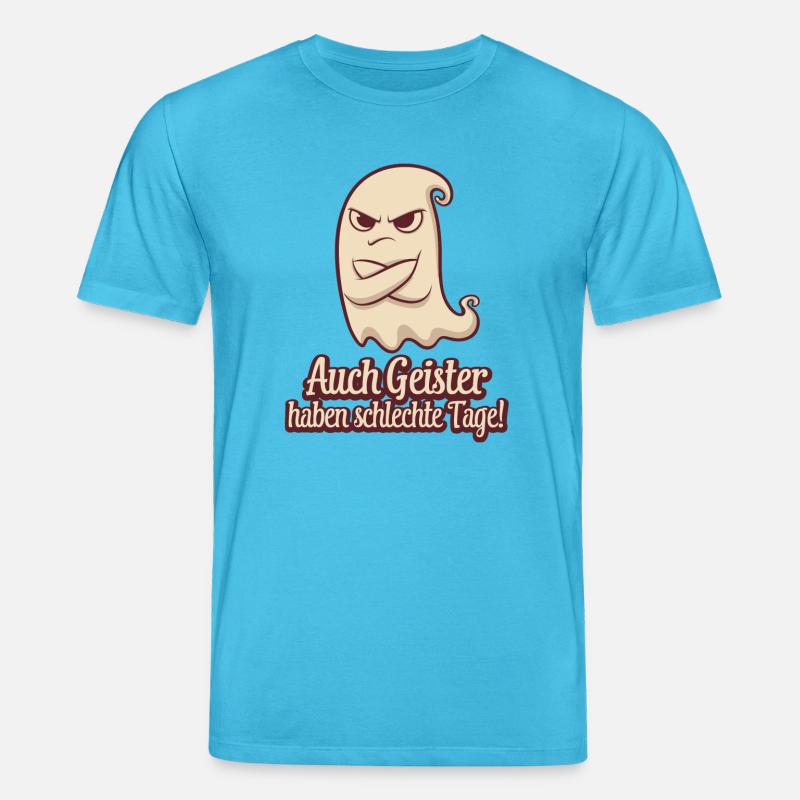 Grimmiger Geist Spruch Shirt - Stanley/Stella Unisex Bio-T-Shirt CREATOR  - Aquablau