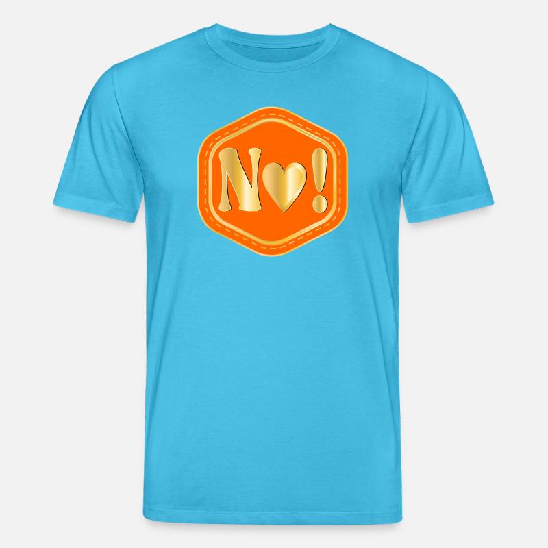Réponse Non - Limites des citations - T-shirt bio CREATOR Stanley/Stella Unisexe - bleu aqua