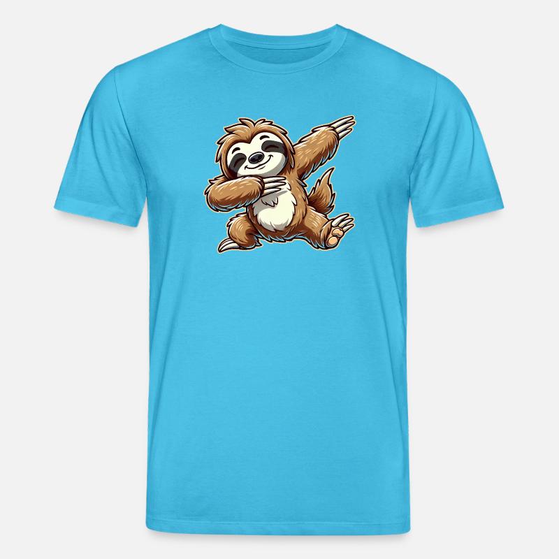 Dabbing Sloth Dab Dancing Idée cadeau - T-shirt bio CREATOR Stanley/Stella Unisexe - bleu aqua