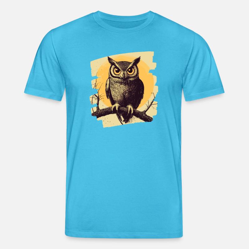 Eule - Stanley/Stella Unisex Bio-T-Shirt CREATOR  - Aquablau