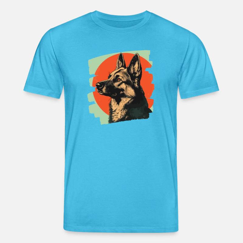 Schäferhund - Stanley/Stella Unisex Bio-T-Shirt CREATOR  - Aquablau
