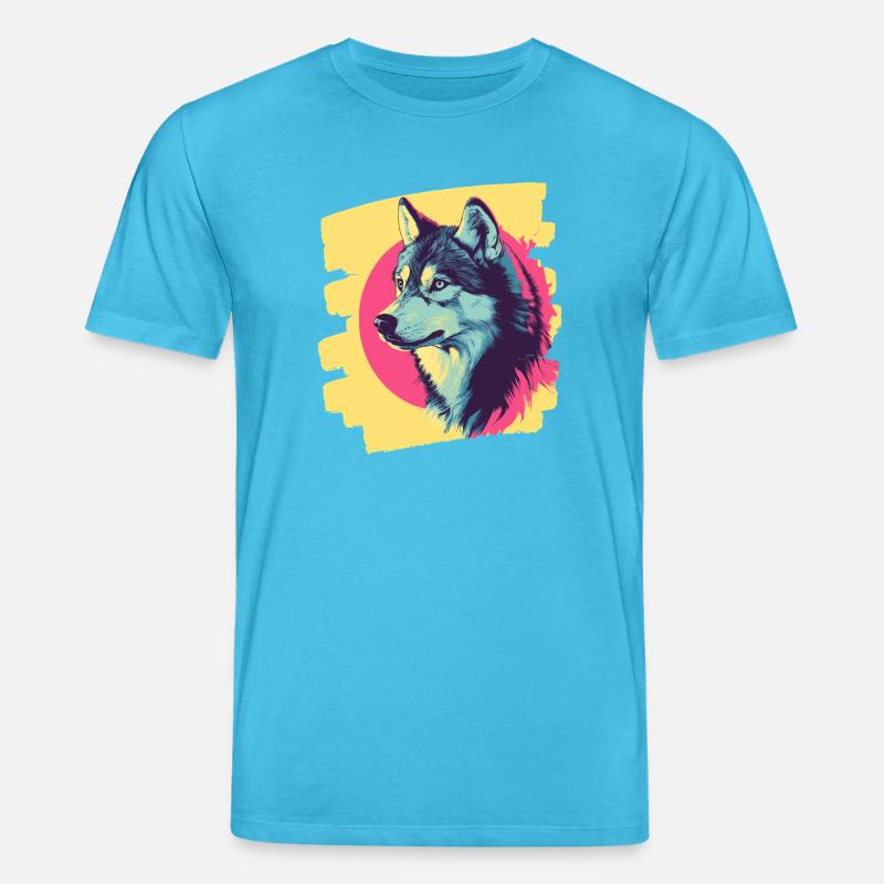 Husky - Stanley/Stella Unisex Bio-T-Shirt CREATOR  - Aquablau