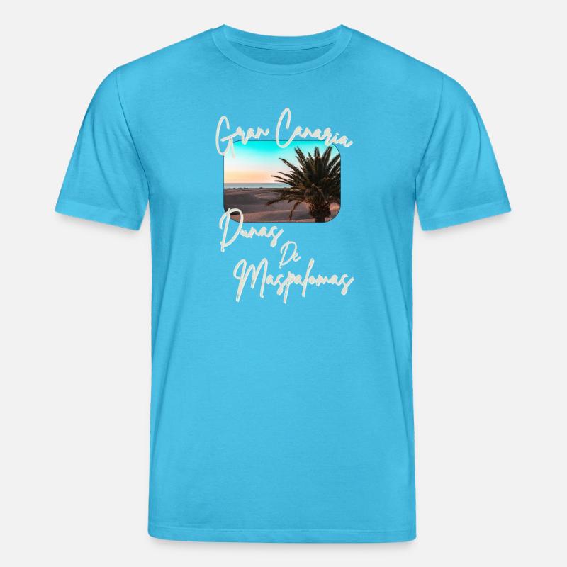 Dunas de Maspalomas – Gran Canaria’s - Stanley/Stella Unisex Bio-T-Shirt CREATOR  - Aquablau