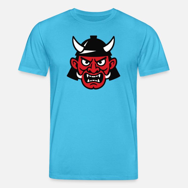 Samurai Devil - Stanley/Stella Unisex Bio-T-Shirt CREATOR  - Aquablau