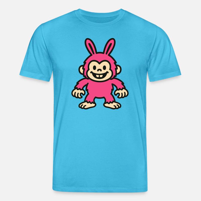 Rabbit Monkey - Stanley/Stella Unisex Bio-T-Shirt CREATOR  - Aquablau