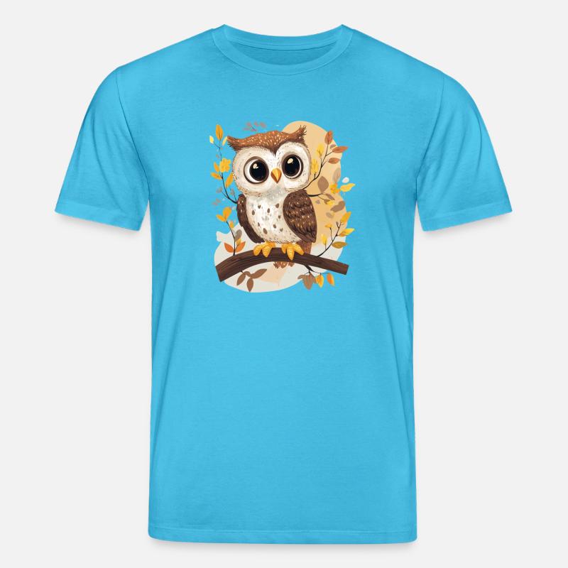 Eule - Stanley/Stella Unisex Bio-T-Shirt CREATOR  - Aquablau
