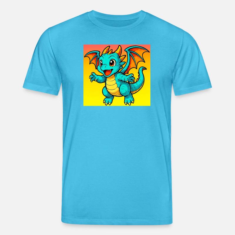 Drache - Stanley/Stella Unisex Bio-T-Shirt CREATOR  - Aquablau