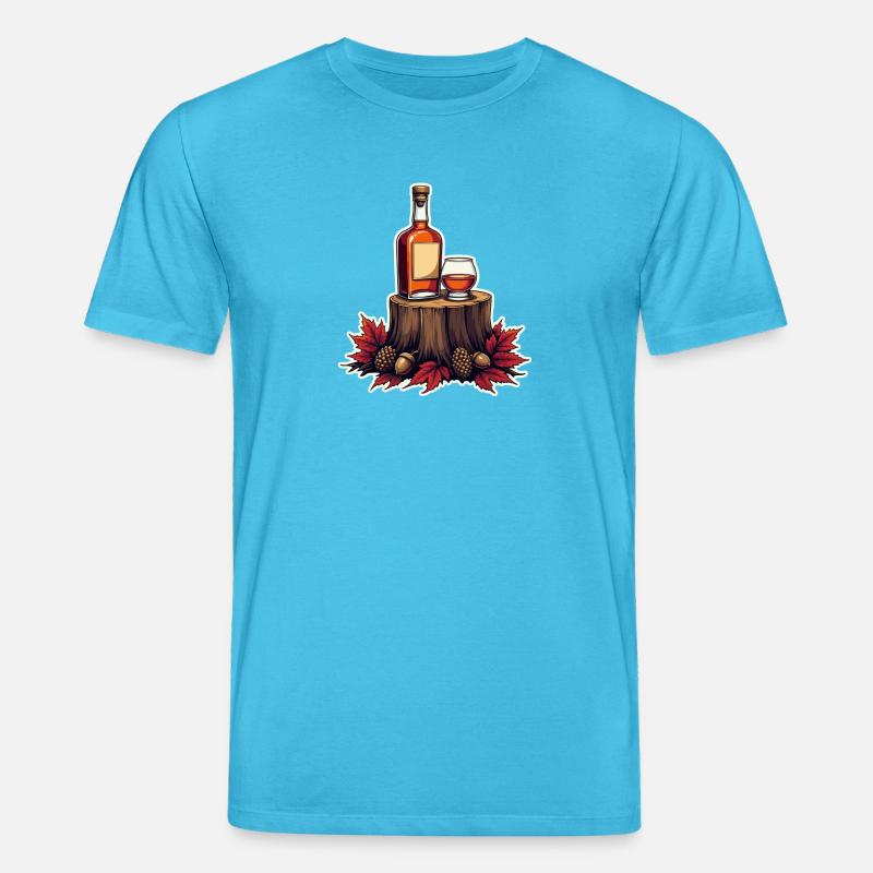 Herbstwhisky auf Stump - Stanley/Stella Unisex Bio-T-Shirt CREATOR  - Aquablau